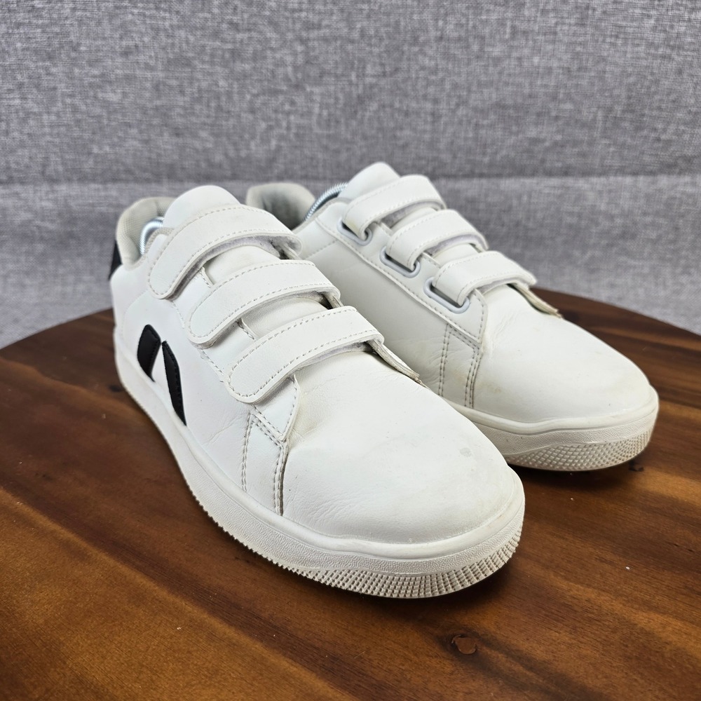 Fashion Sneakers Womens White Low Top CasualShoes Size 12 Hook & Loop - Picture 9 of 9
